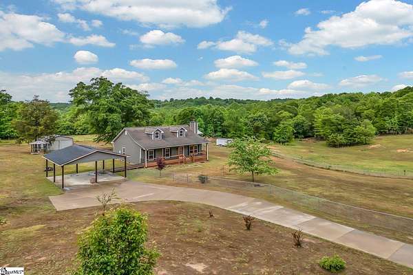 8.3 Acres of Land with Home for Sale in Pacolet, South Carolina