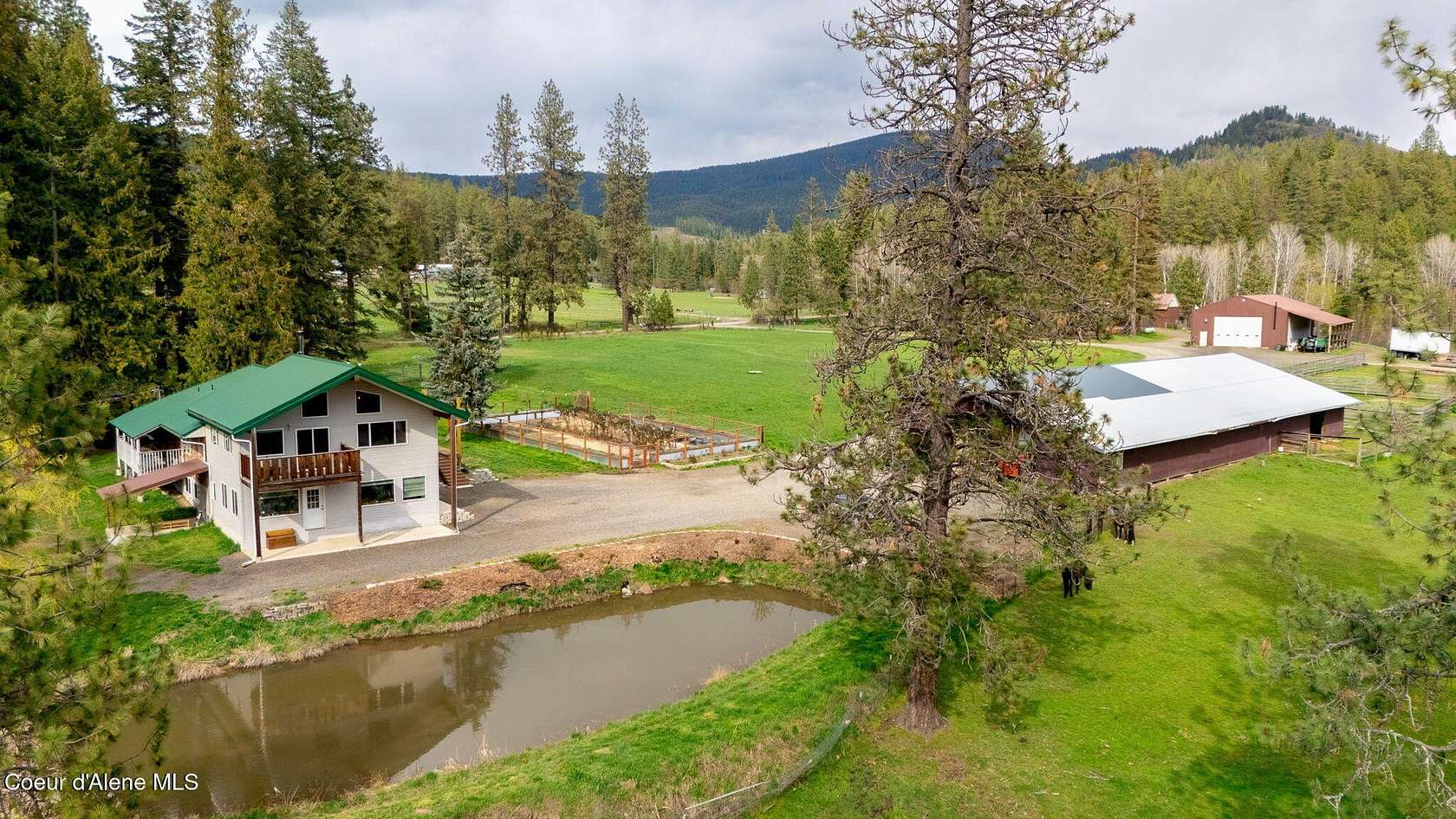 55.9 Acres of Agricultural Land with Home for Sale in St. Maries, Idaho