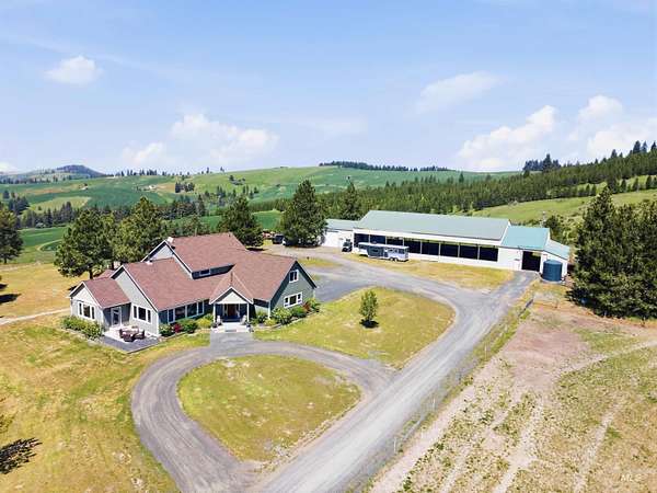 35 Acres of Agricultural Land with Home for Sale in Viola, Idaho