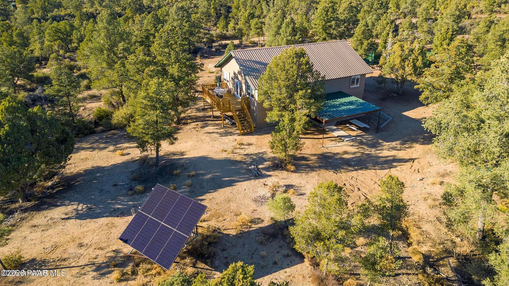 13.5 Acres of Land with Home for Sale in Kirkland, Arizona