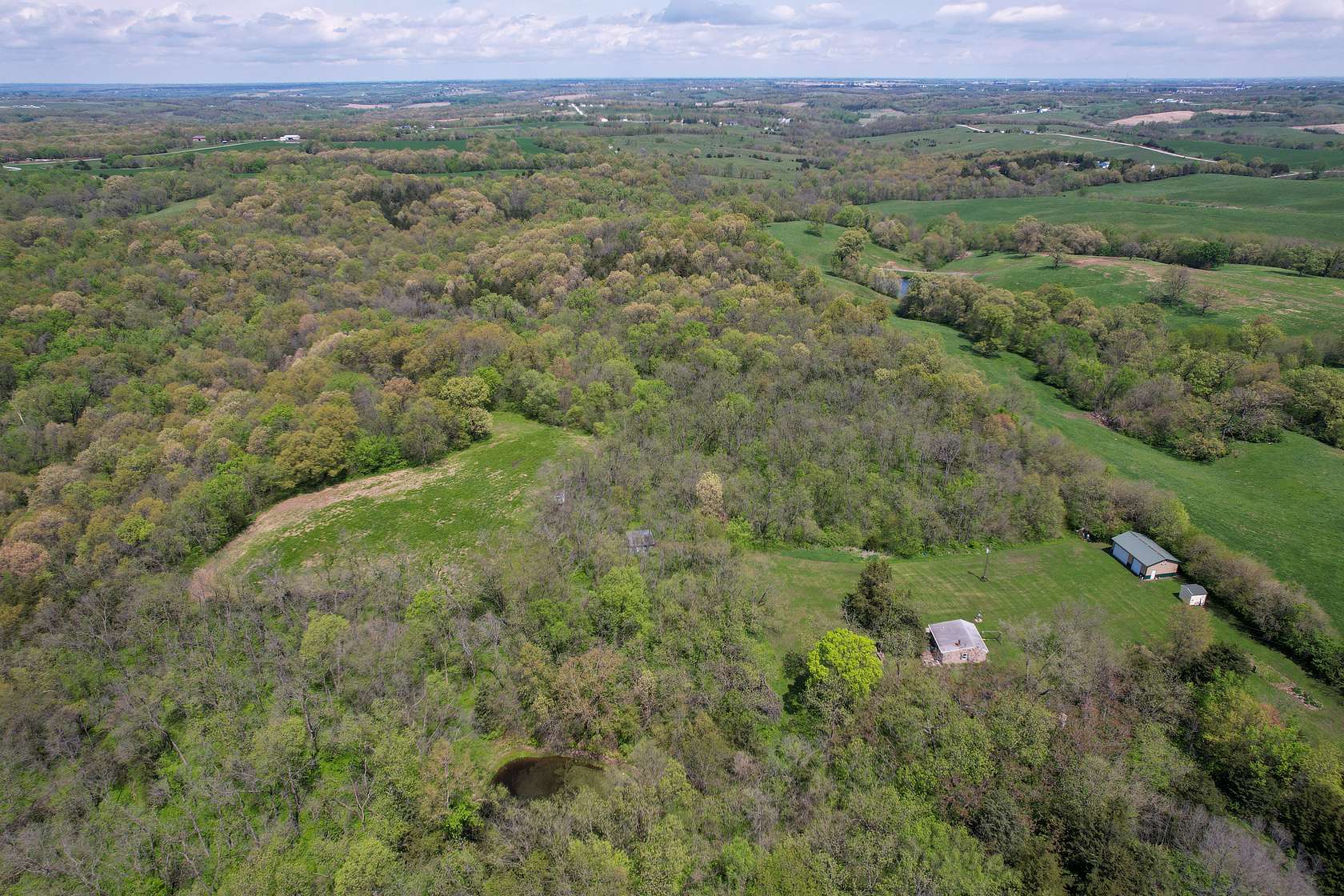 98 Acres of Land with Home for Sale in Albia, Iowa