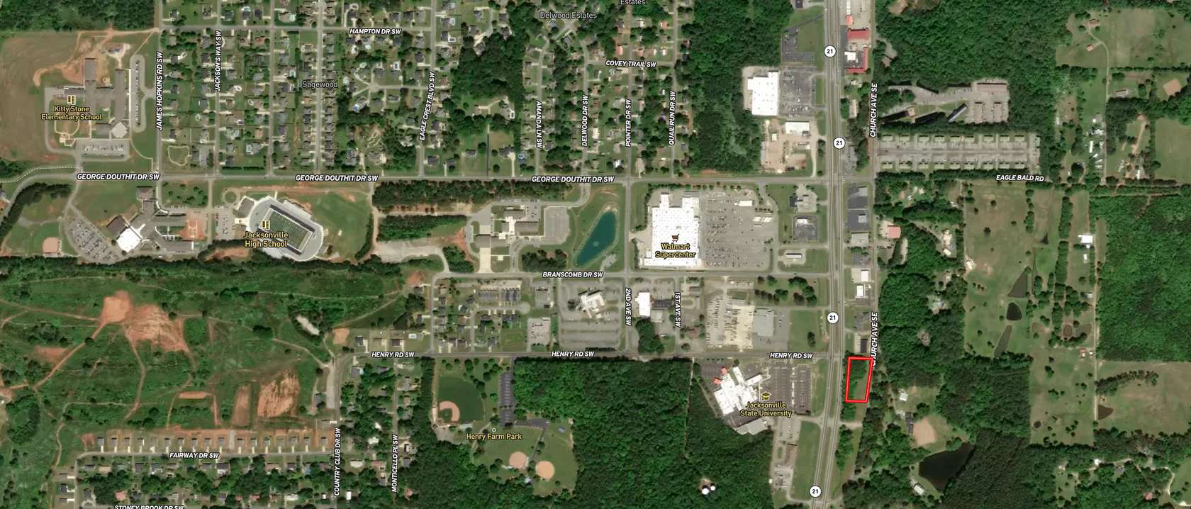 1.16 Acres of Commercial Land for Sale in Jacksonville, Alabama