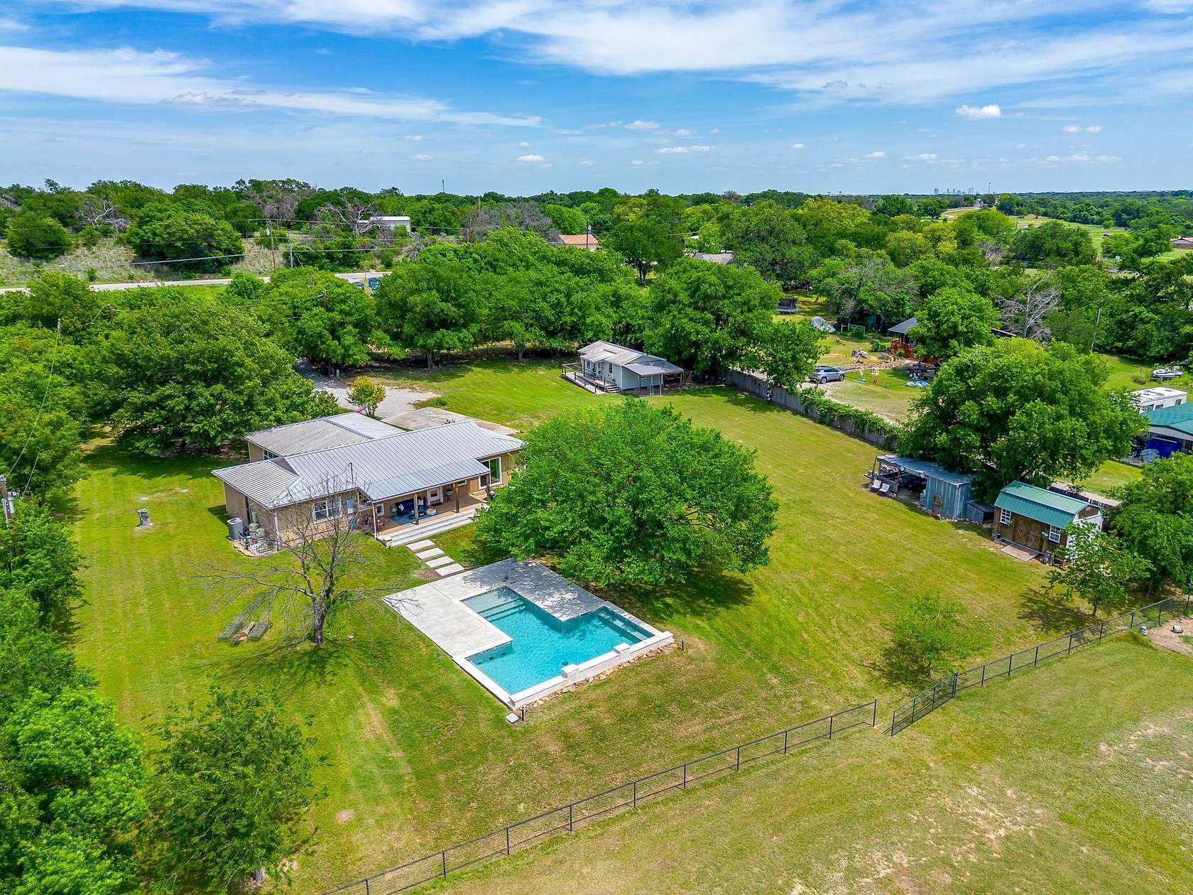 9.86 Acres of Land with Home for Sale in Azle, Texas