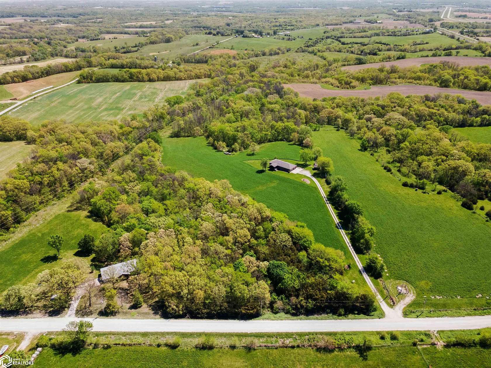 22.2 Acres of Recreational Land with Home for Sale in Lockridge, Iowa