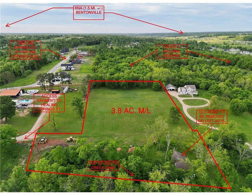 3.8 Acres of Residential Land for Sale in Bentonville, Arkansas