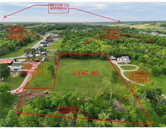 3.8 Acres of Residential Land for Sale in Bentonville, Arkansas