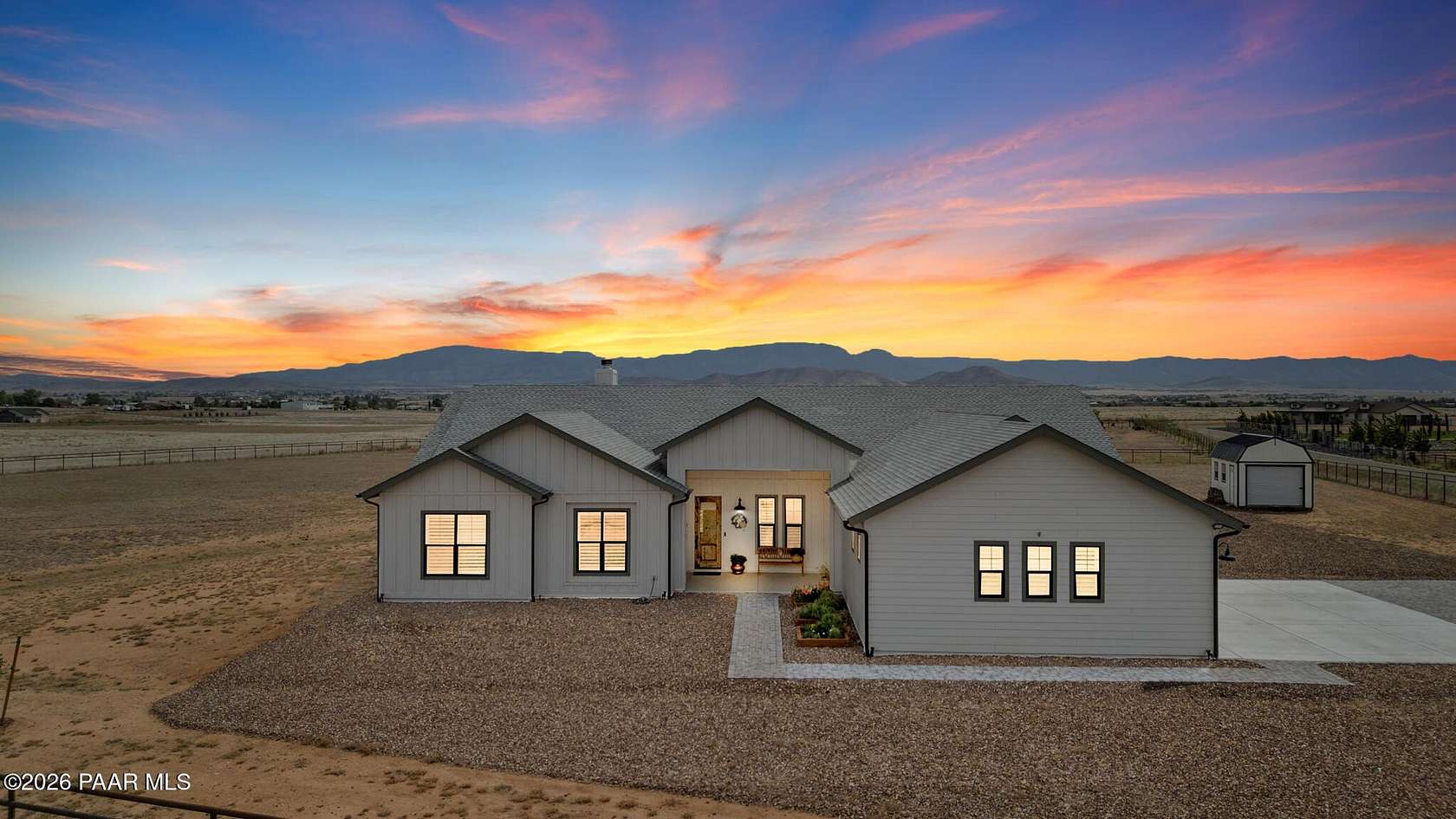 4 Acres of Land with Home for Sale in Prescott Valley, Arizona
