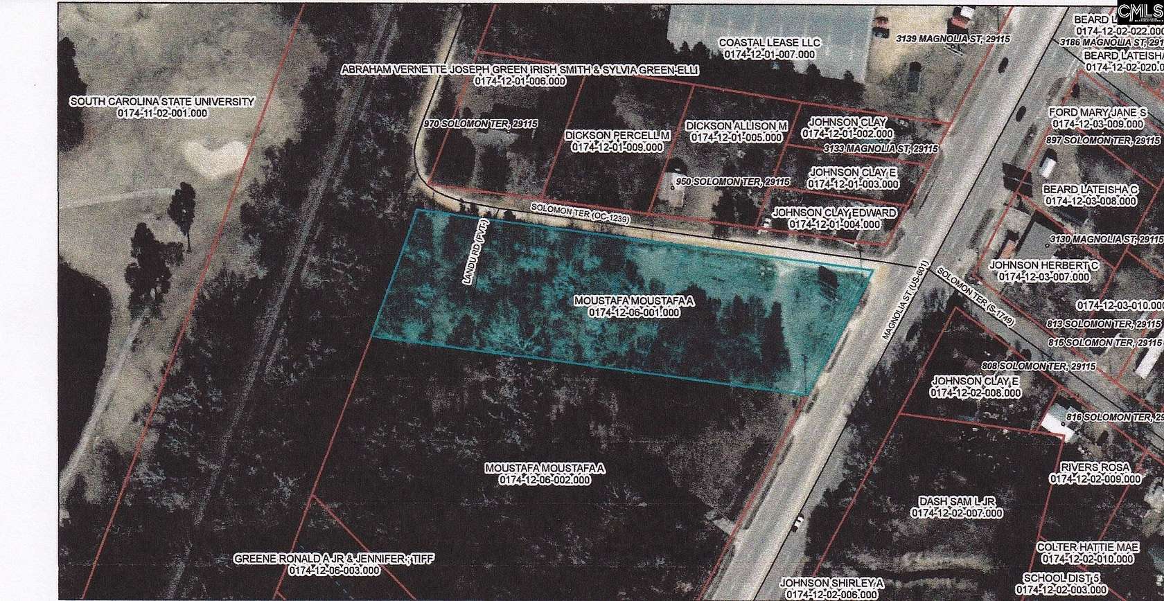 1.67 Acres of Commercial Land for Sale in Orangeburg, South Carolina