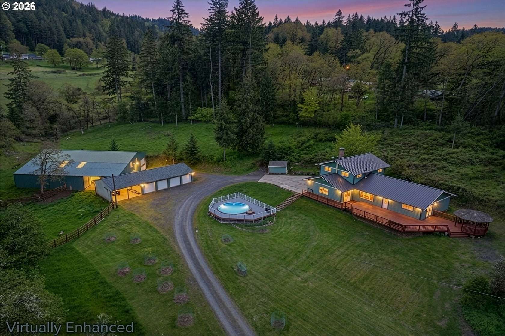 7.56 Acres of Land with Home for Sale in Eugene, Oregon