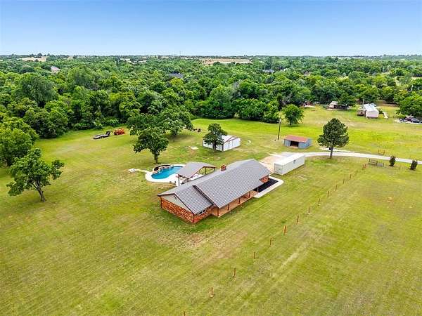 5 Acres of Land with Home for Sale in Blanchard, Oklahoma