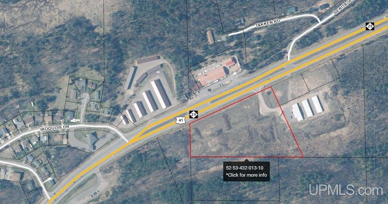 6.6 Acres of Commercial Land for Sale in Negaunee, Michigan