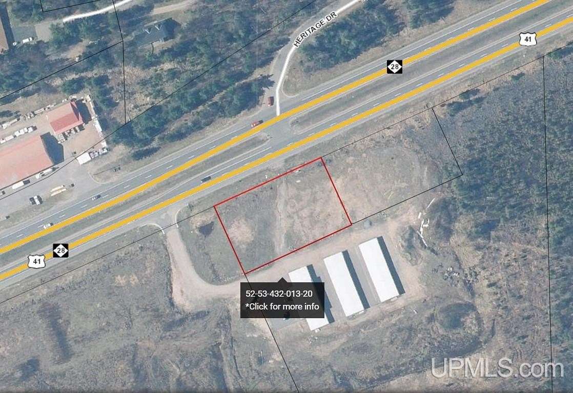 0.9 Acres of Commercial Land for Sale in Negaunee, Michigan