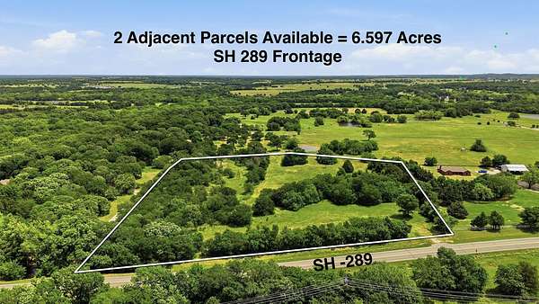 6.6 Acres of Mixed-Use Land for Sale in Pottsboro, Texas