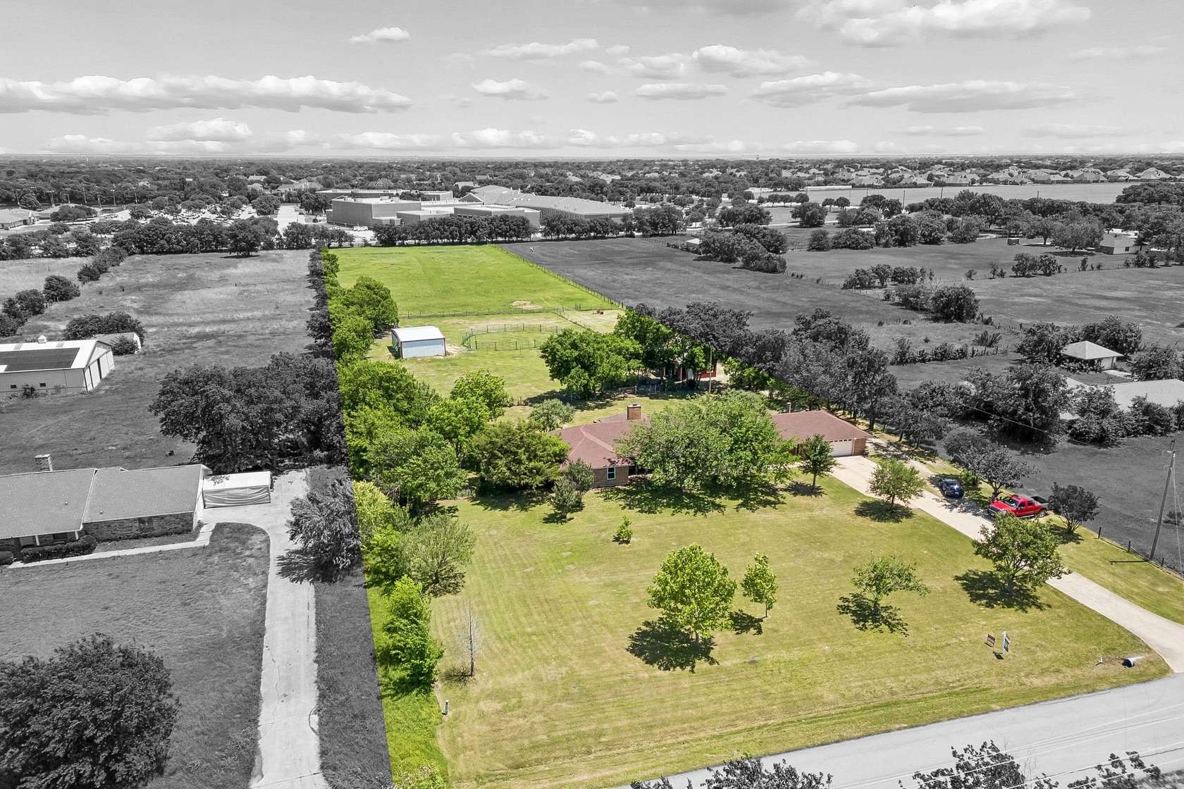 4.42 Acres of Land with Home for Sale in Lucas, Texas
