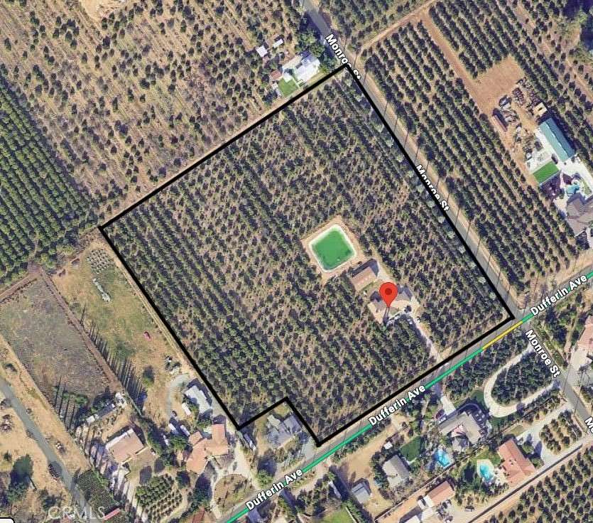 9.62 Acres of Land with Home for Sale in Riverside, California