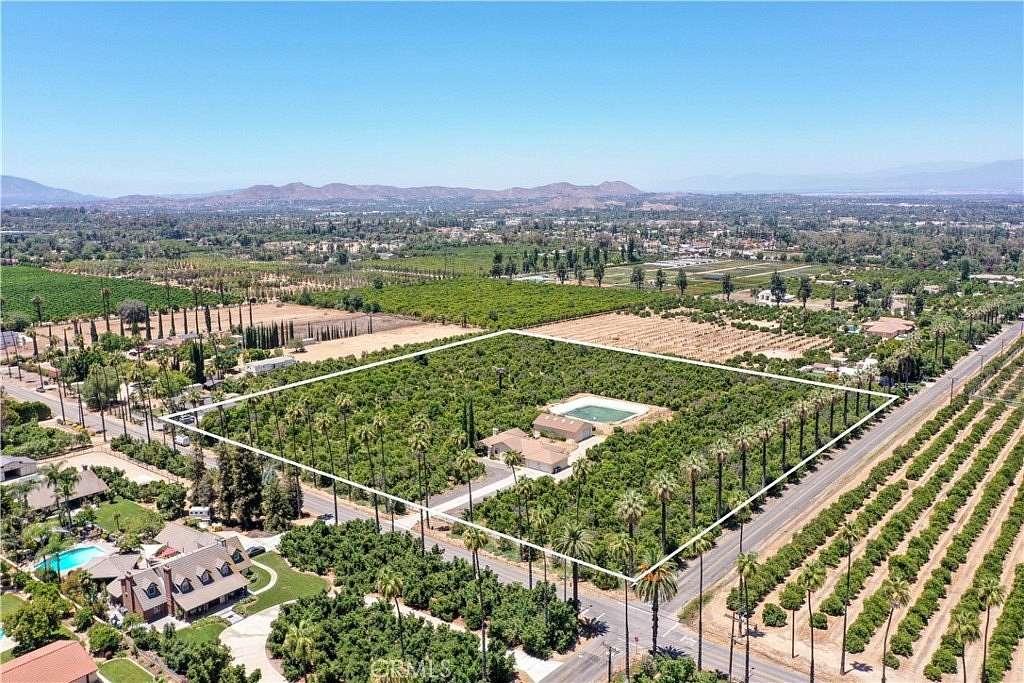 9.62 Acres of Land with Home for Sale in Riverside, California