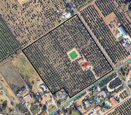 9.62 Acres of Land with Home for Sale in Riverside, California