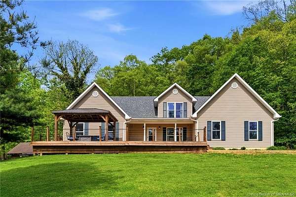 16.6 Acres of Land with Home for Sale in Charlestown, Indiana