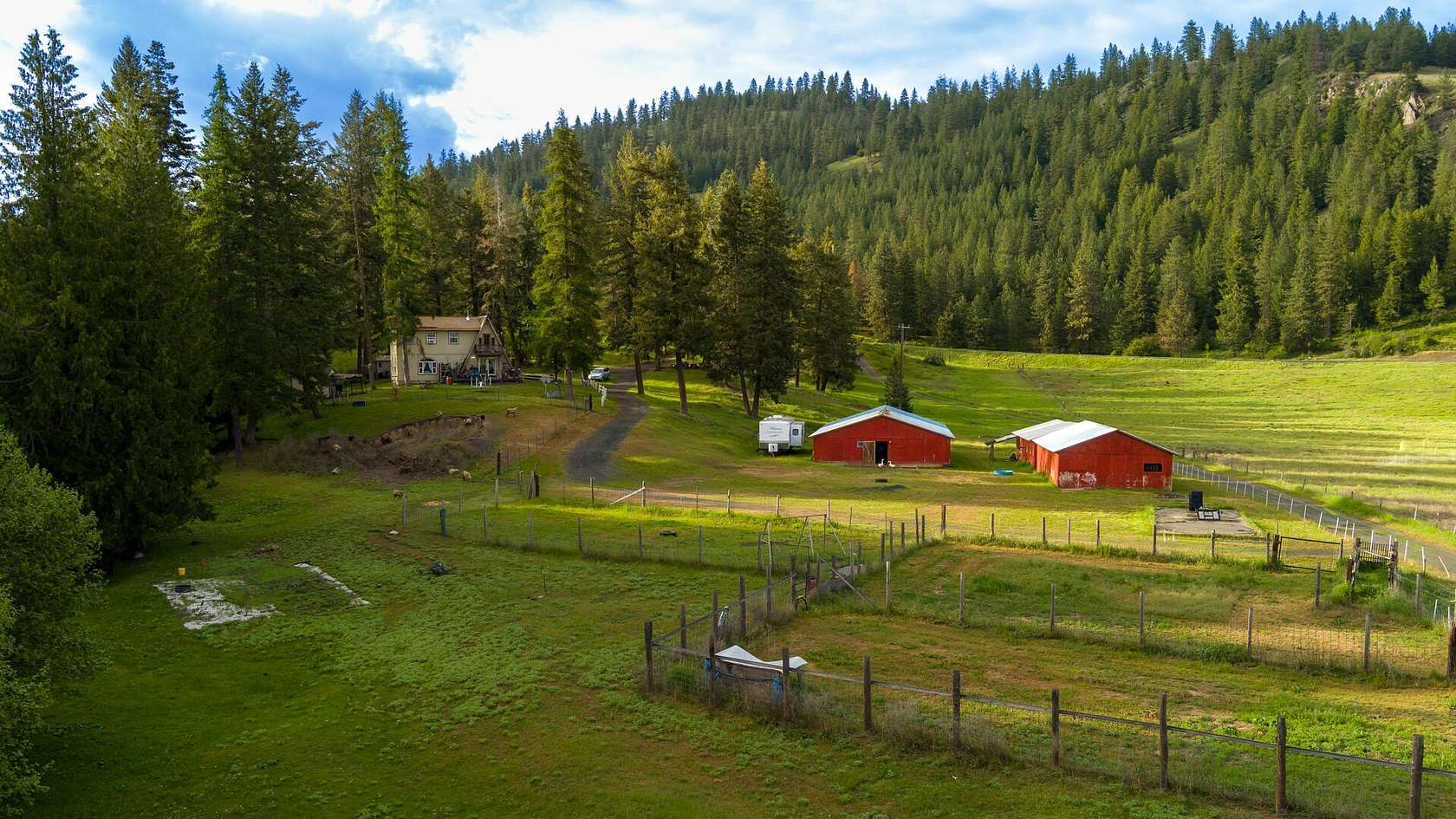 8.29 Acres of Land with Home for Sale in Addy, Washington
