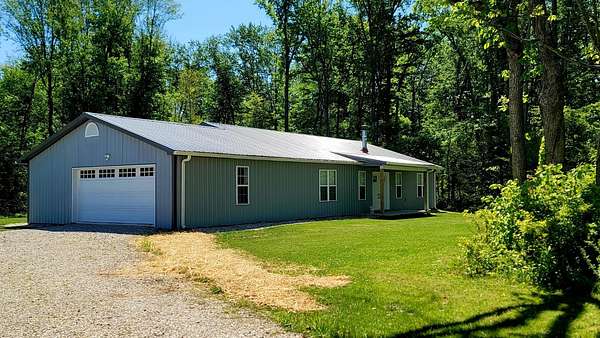 13 Acres of Land with Home for Sale in North Vernon, Indiana