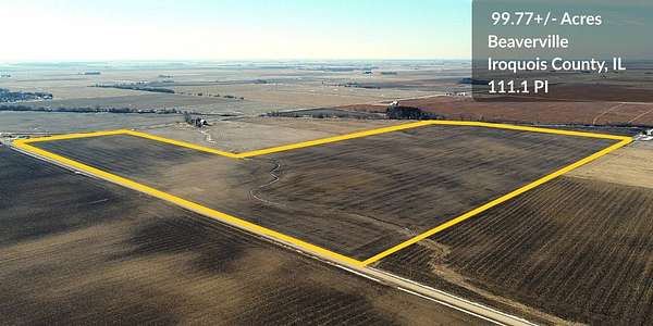 99.7 Acres of Agricultural Land for Sale in Beaverville, Illinois