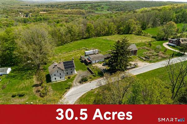 30.5 Acres of Agricultural Land with Home for Sale in Franklin, Connecticut