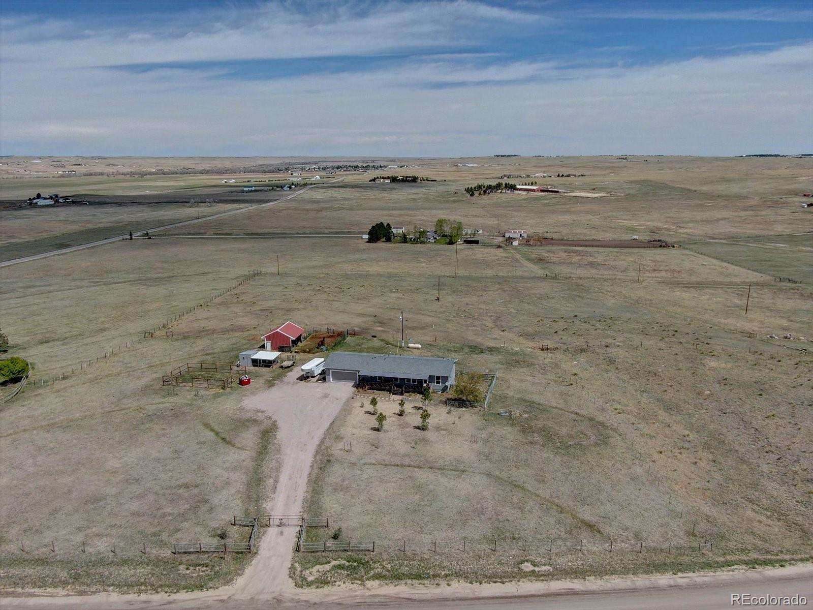 8.12 Acres of Land with Home for Sale in Kiowa, Colorado