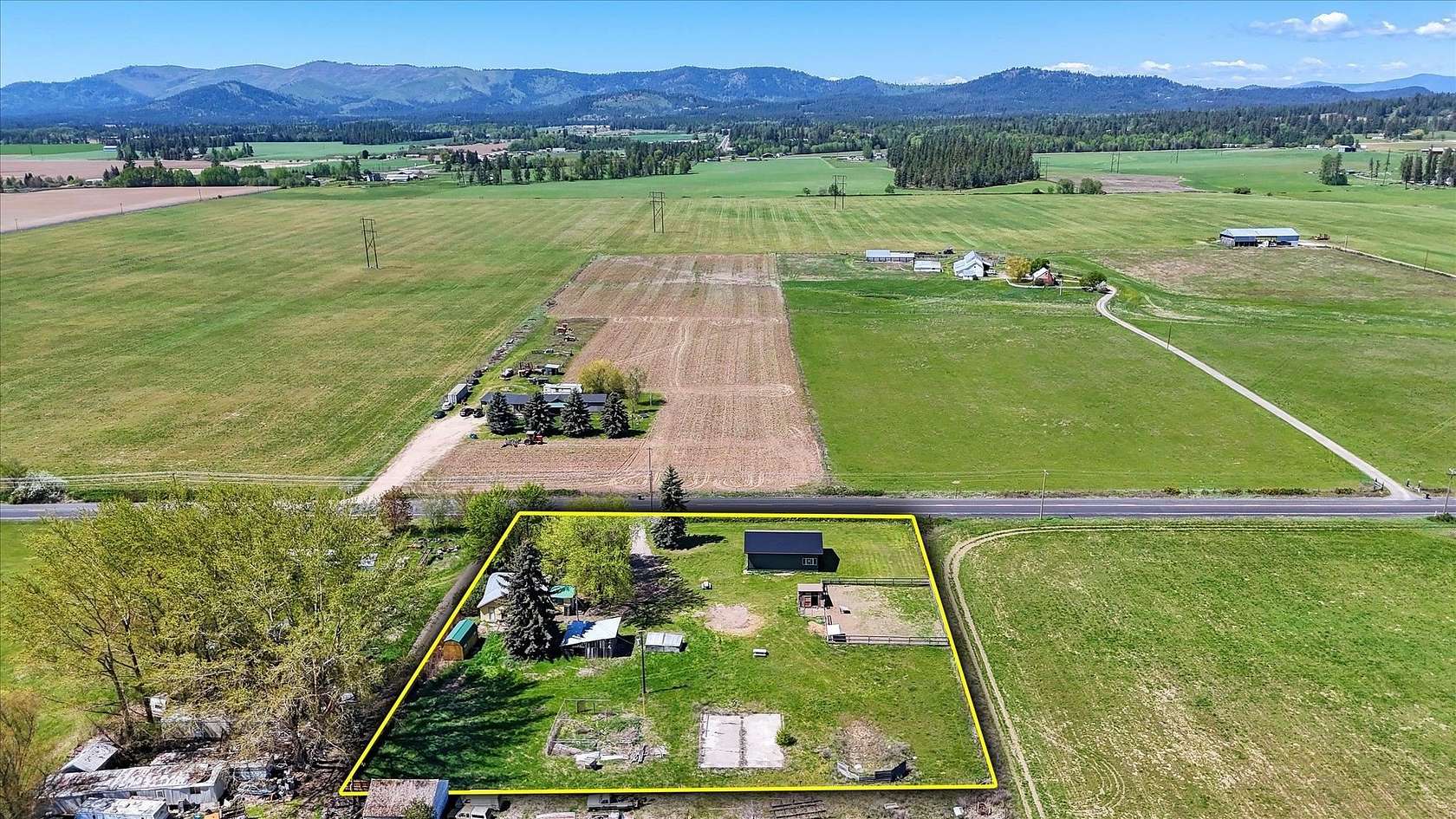 1.57 Acres of Land with Home for Sale in Deer Park, Washington