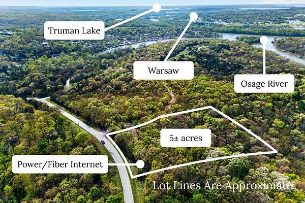 5 Acres of Land for Sale in Warsaw, Missouri