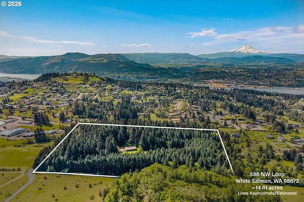 14.6 Acres of Land with Home for Sale in White Salmon, Washington