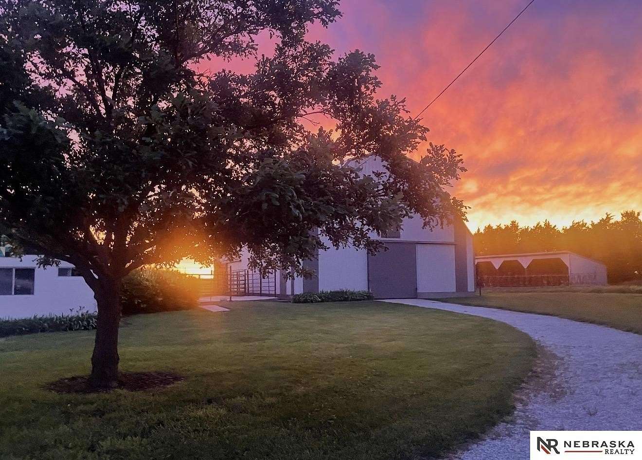5.78 Acres of Land with Home for Sale in Pickrell, Nebraska
