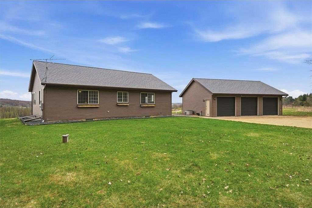 17.6 Acres of Recreational Land with Home for Sale in Hay River Town, Wisconsin
