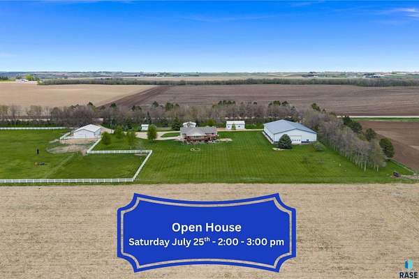 9.23 Acres of Land with Home for Sale in Canton, South Dakota