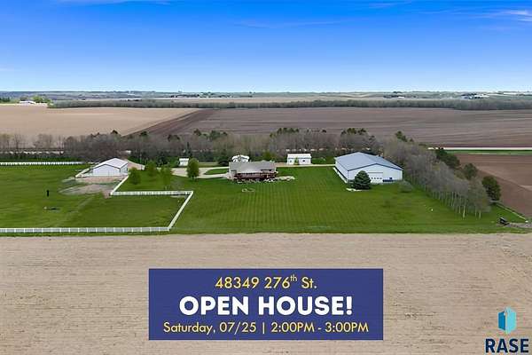 9.23 Acres of Land with Home for Sale in Canton, South Dakota