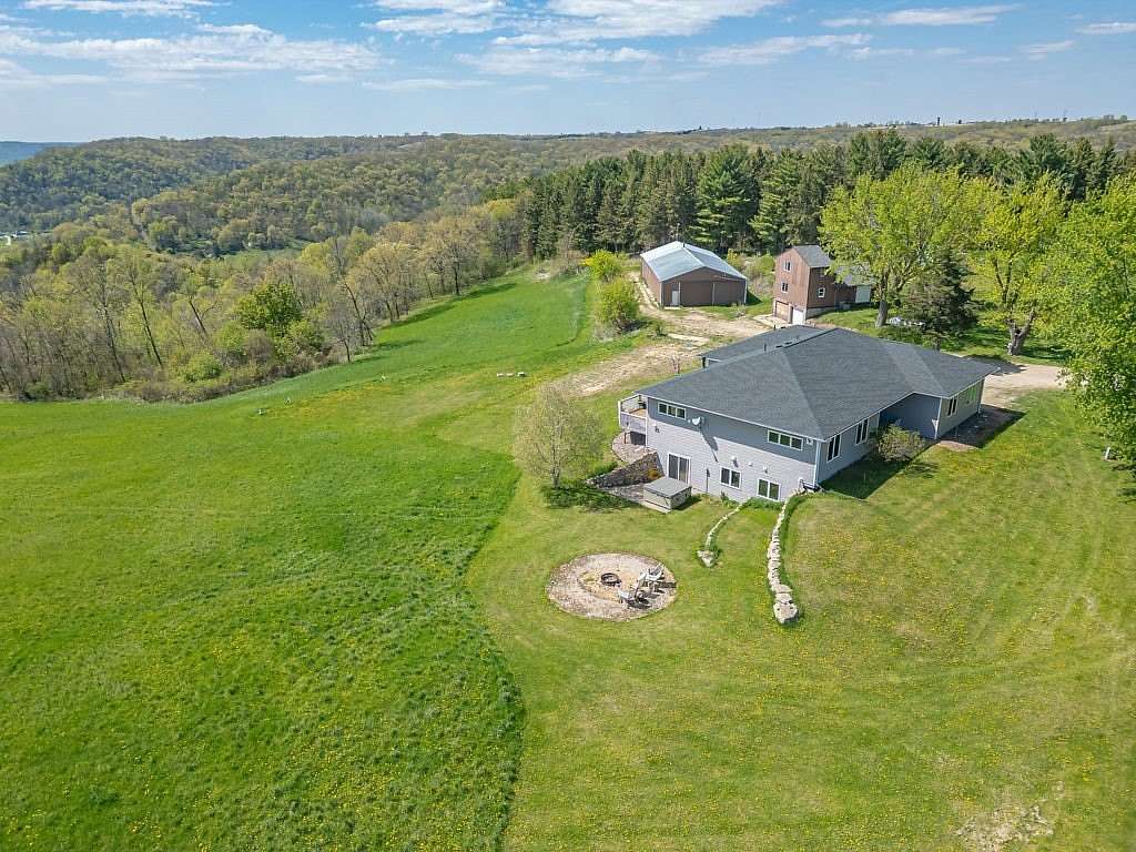 60.6 Acres of Land with Home for Sale in Fountain City, Wisconsin
