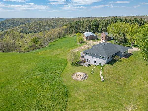60.6 Acres of Land with Home for Sale in Fountain City, Wisconsin