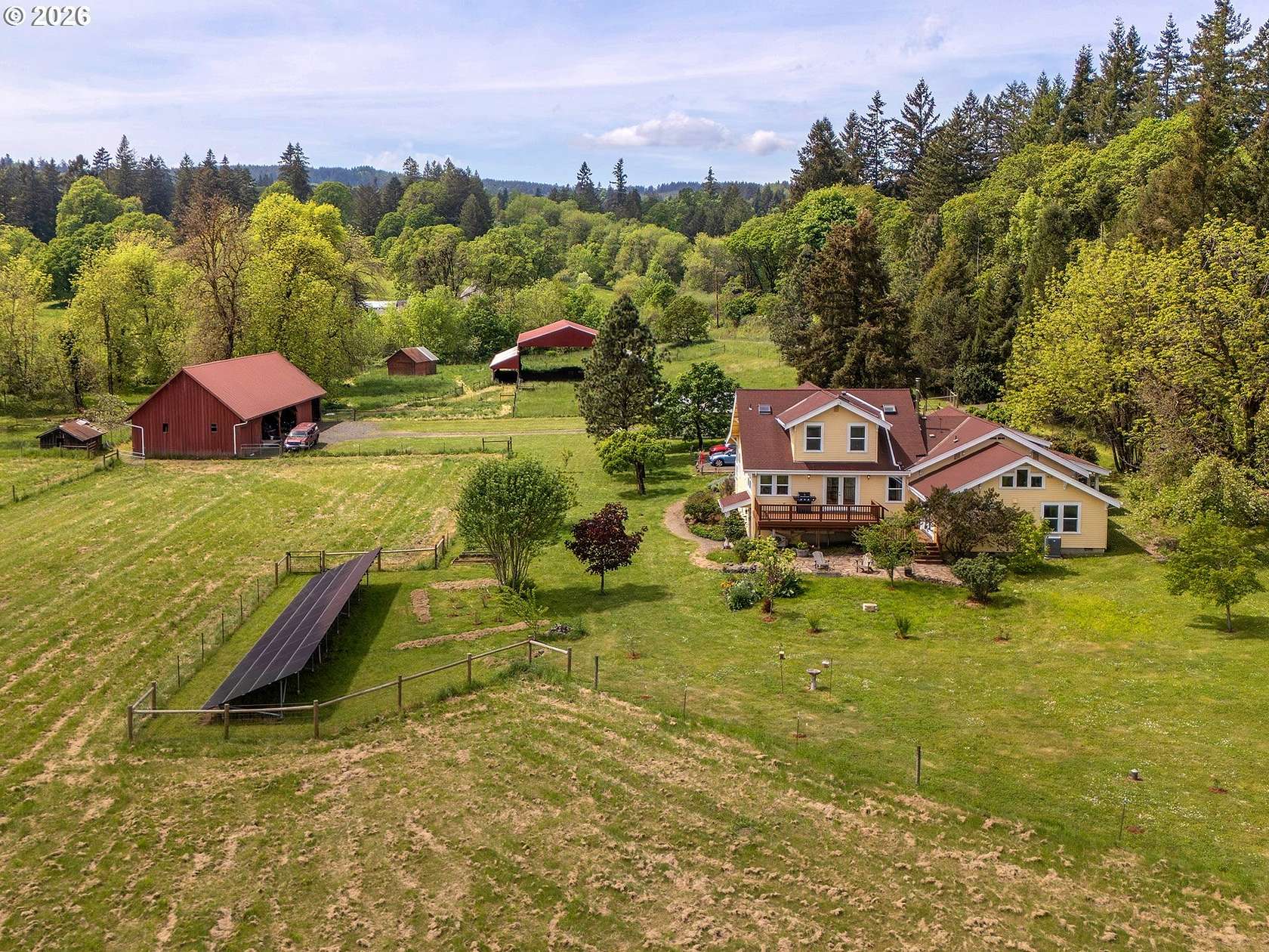 38 Acres of Land with Home for Sale in Yamhill, Oregon