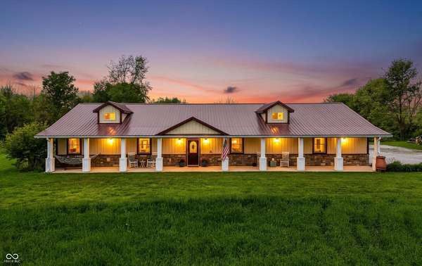5.45 Acres of Land with Home for Sale in Atlanta, Indiana