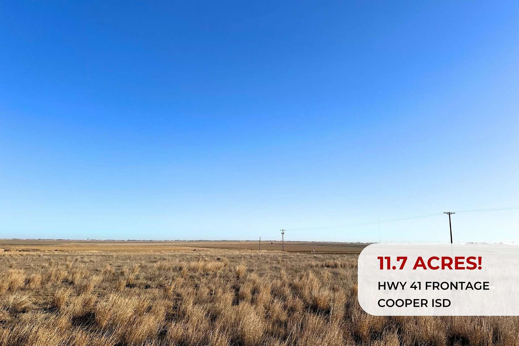11.7 Acres of Land for Sale in Lubbock, Texas