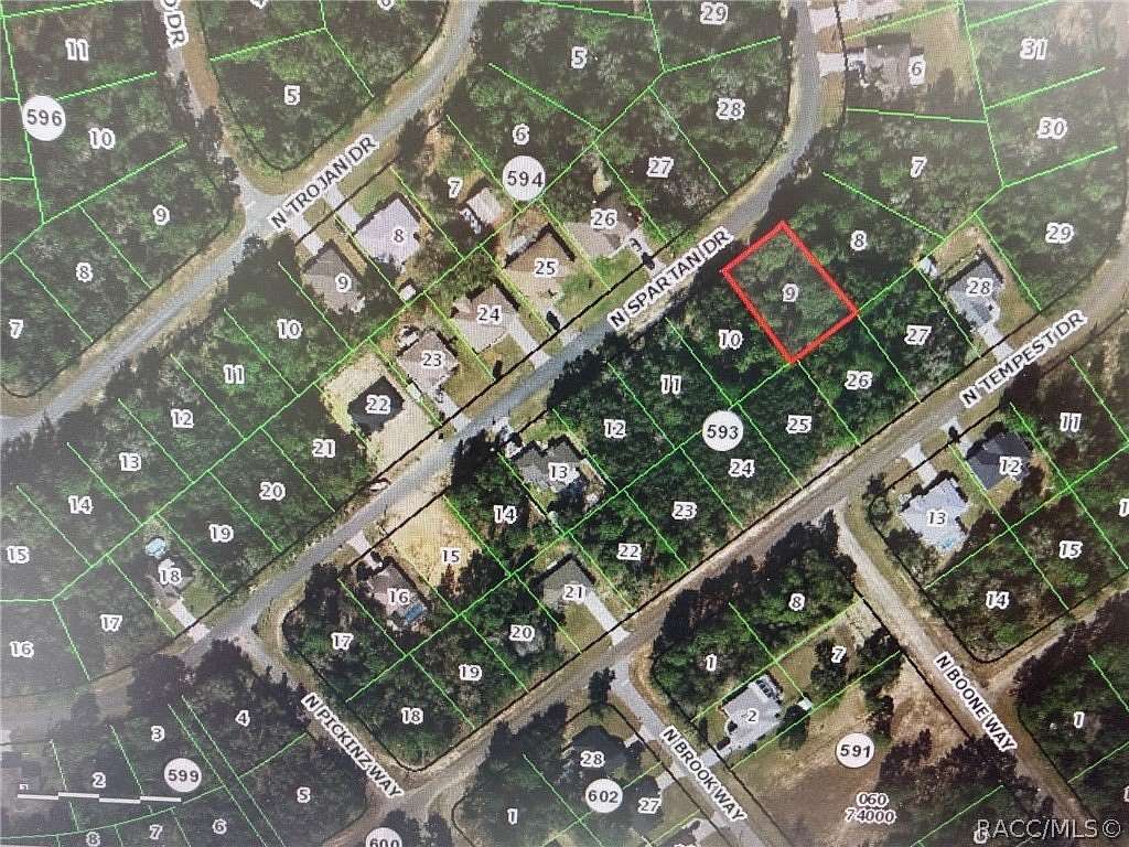 0.24 Acres of Residential Land for Sale in Citrus Springs, Florida