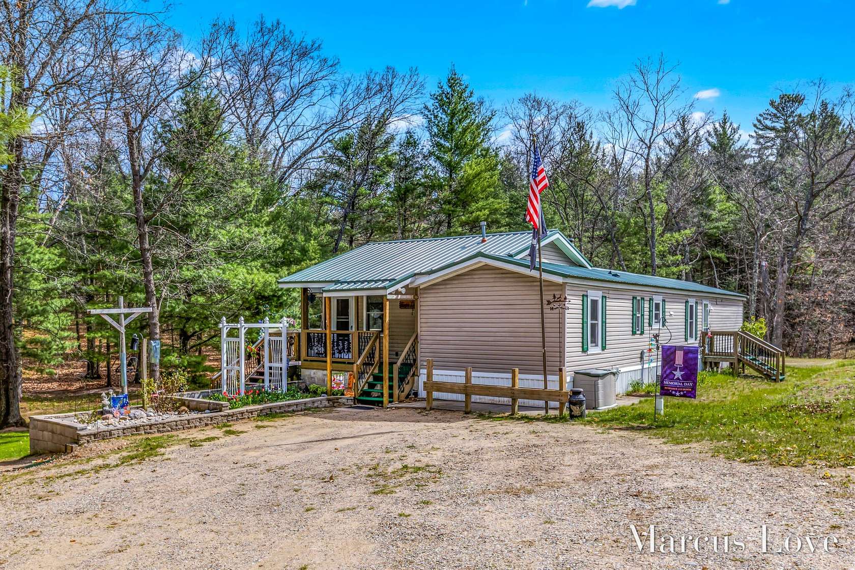 30.3 Acres of Recreational Land with Home for Sale in Chase, Michigan