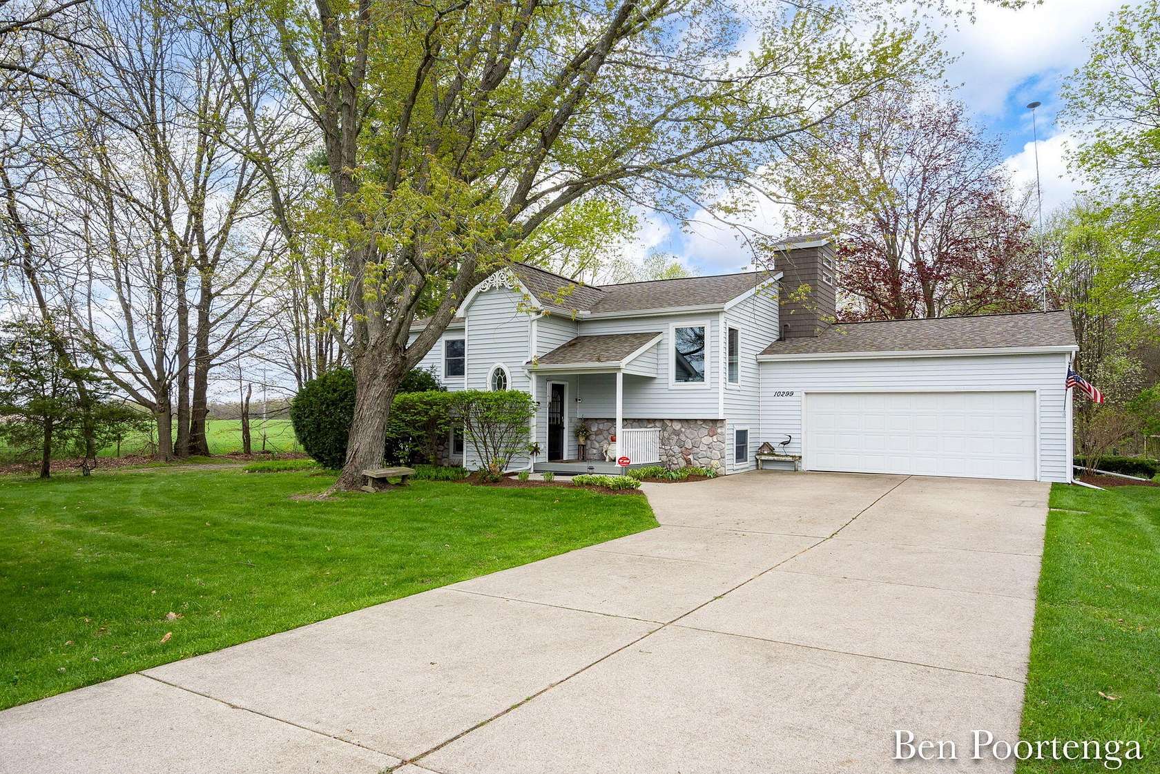 13.9 Acres of Land with Home for Sale in Belding, Michigan