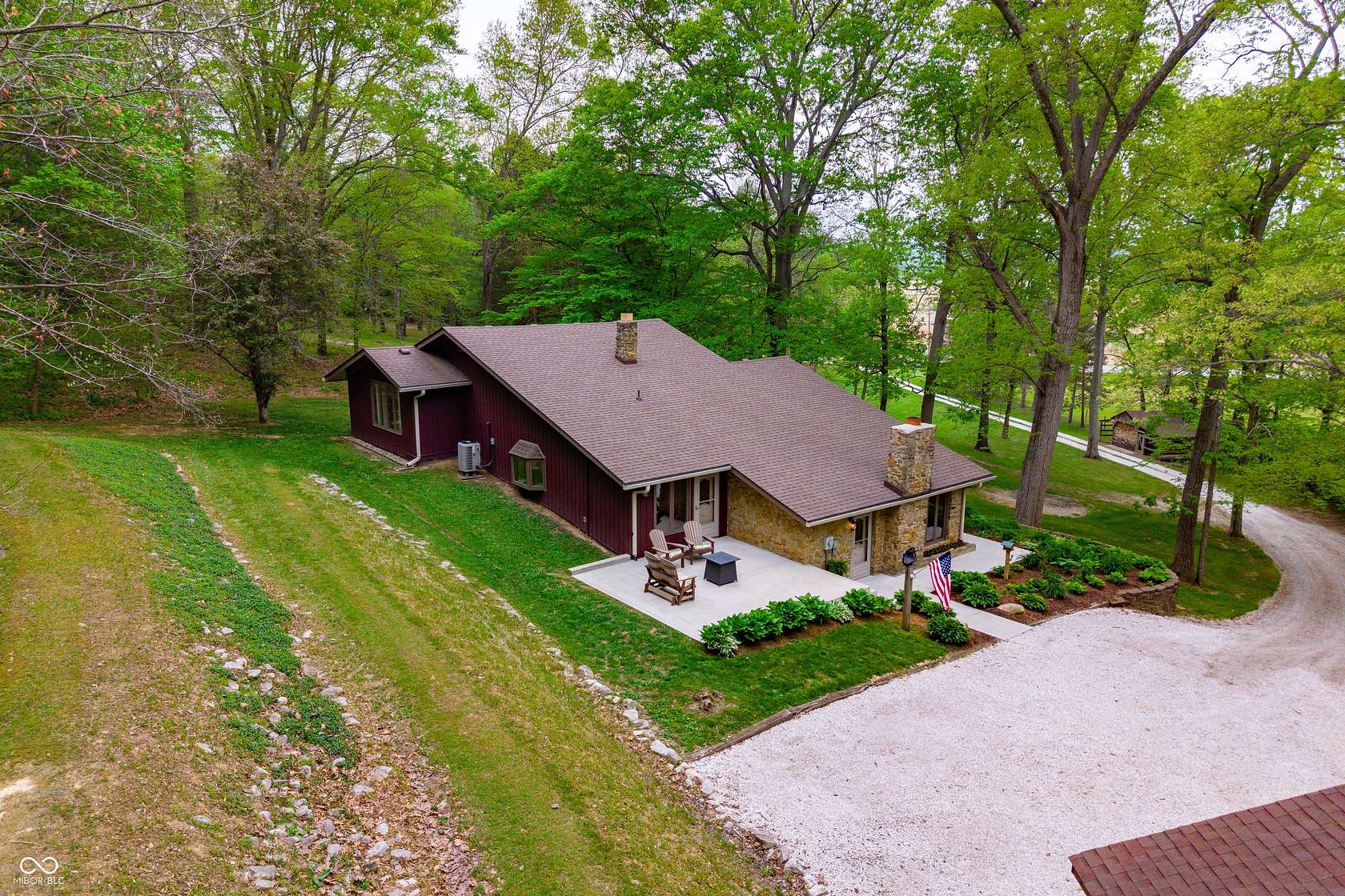 8.49 Acres of Land with Home for Sale in Morgantown, Indiana