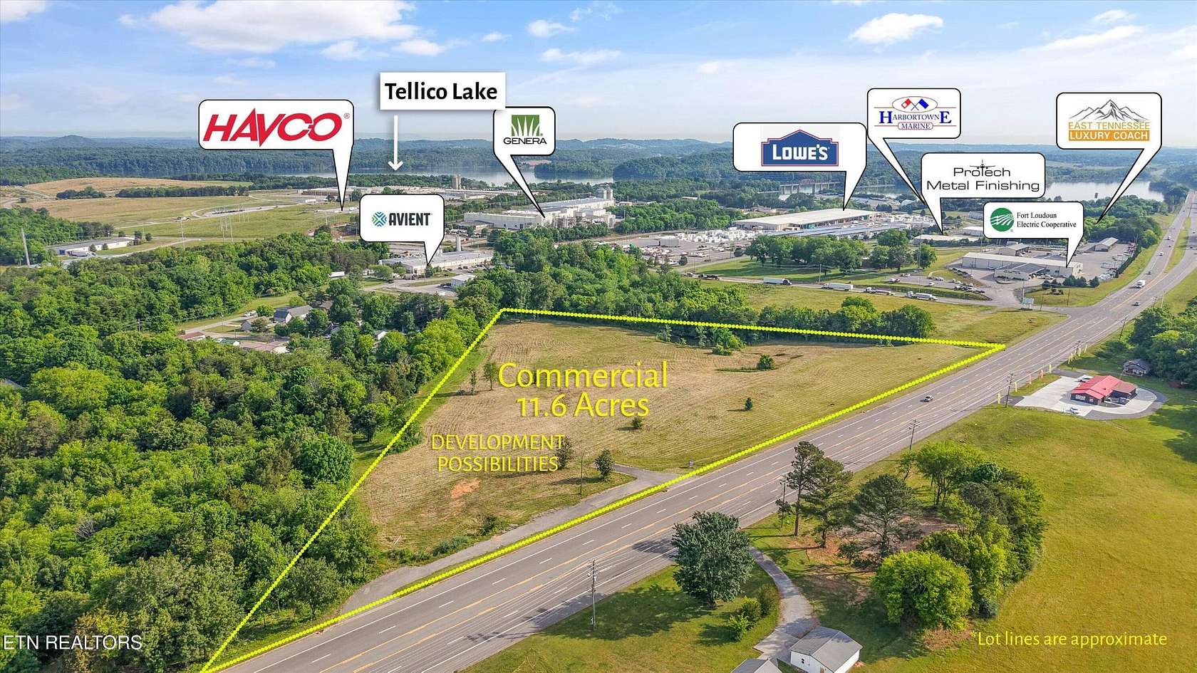 11.7 Acres of Land for Sale in Vonore, Tennessee