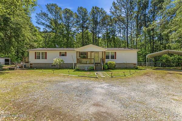 1.6 Acres of Land with Home for Sale in Holly Ridge, North Carolina