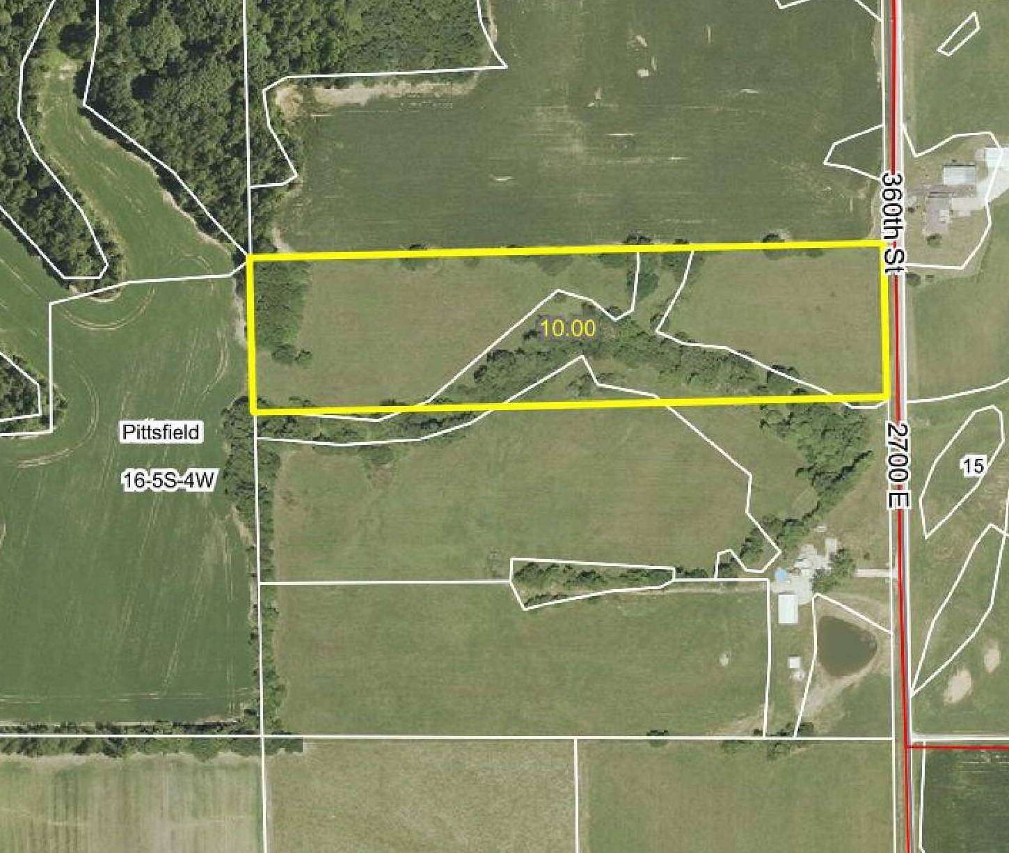 10 Acres of Land for Sale in Pittsfield, Illinois