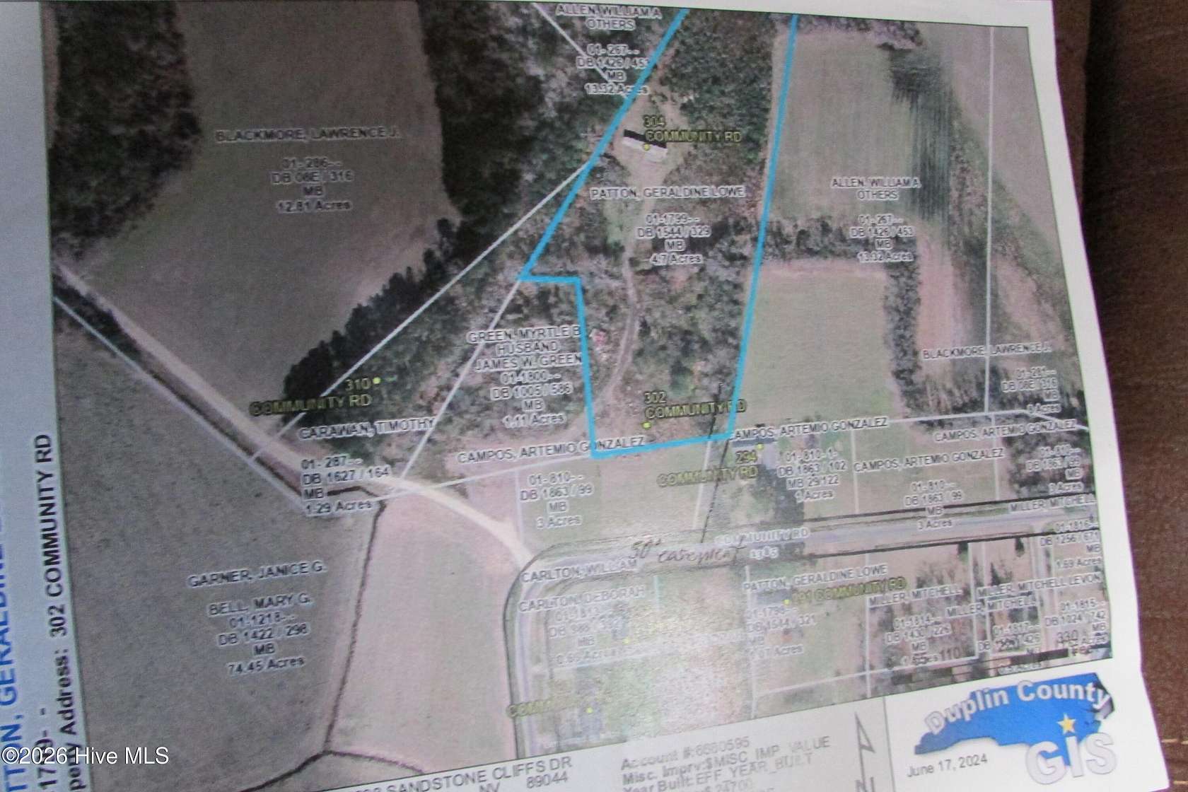 4.7 Acres of Residential Land for Sale in Warsaw, North Carolina