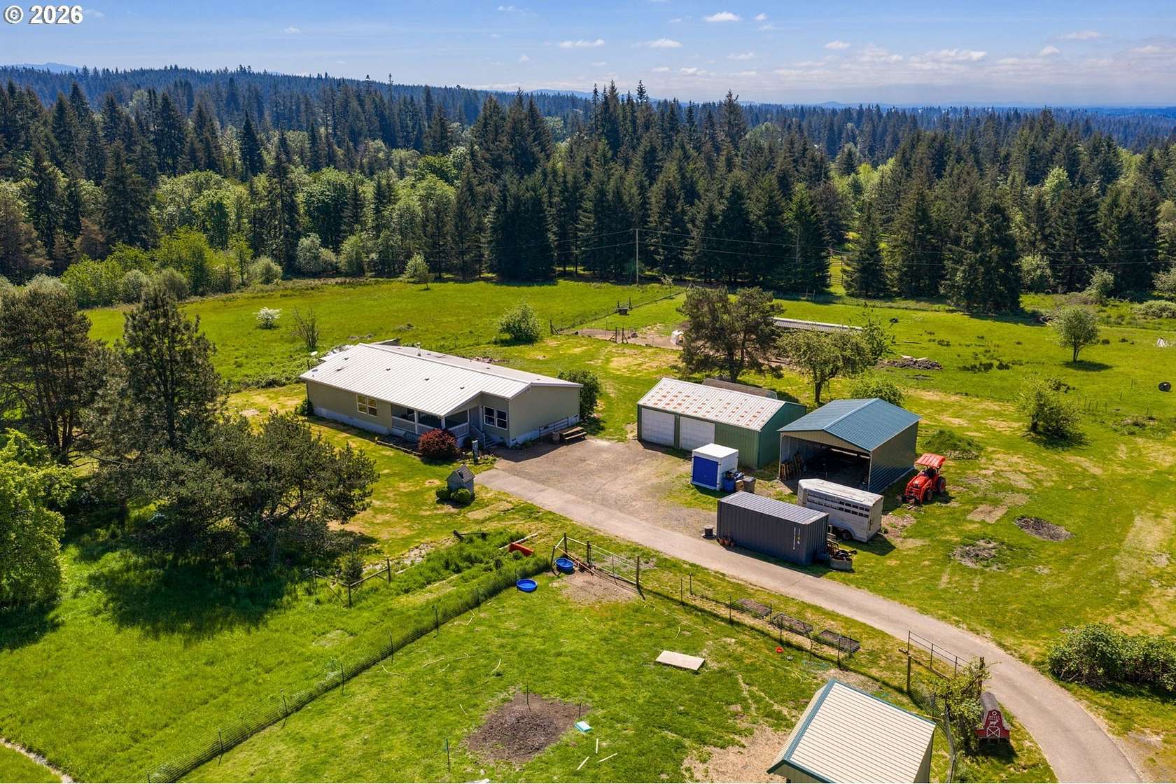 10 Acres of Land with Home for Sale in La Center, Washington