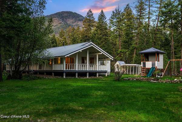 5 Acres of Land with Home for Sale in Clark Fork, Idaho