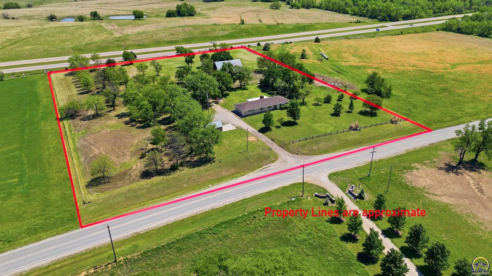5.86 Acres of Land with Home for Sale in Carbondale, Kansas